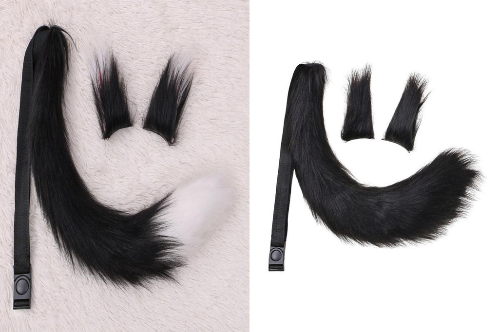 Fairystore Costume Accessories Realistic Fox Ears And Tail Handmade