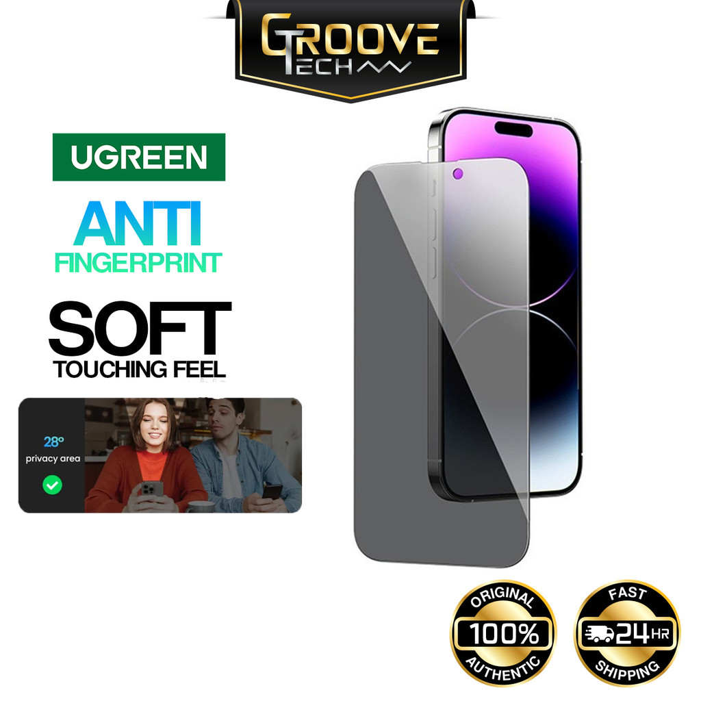 UGREEN Privacy Screen Protector Full Screen Tempered Glass Anti Spy ...