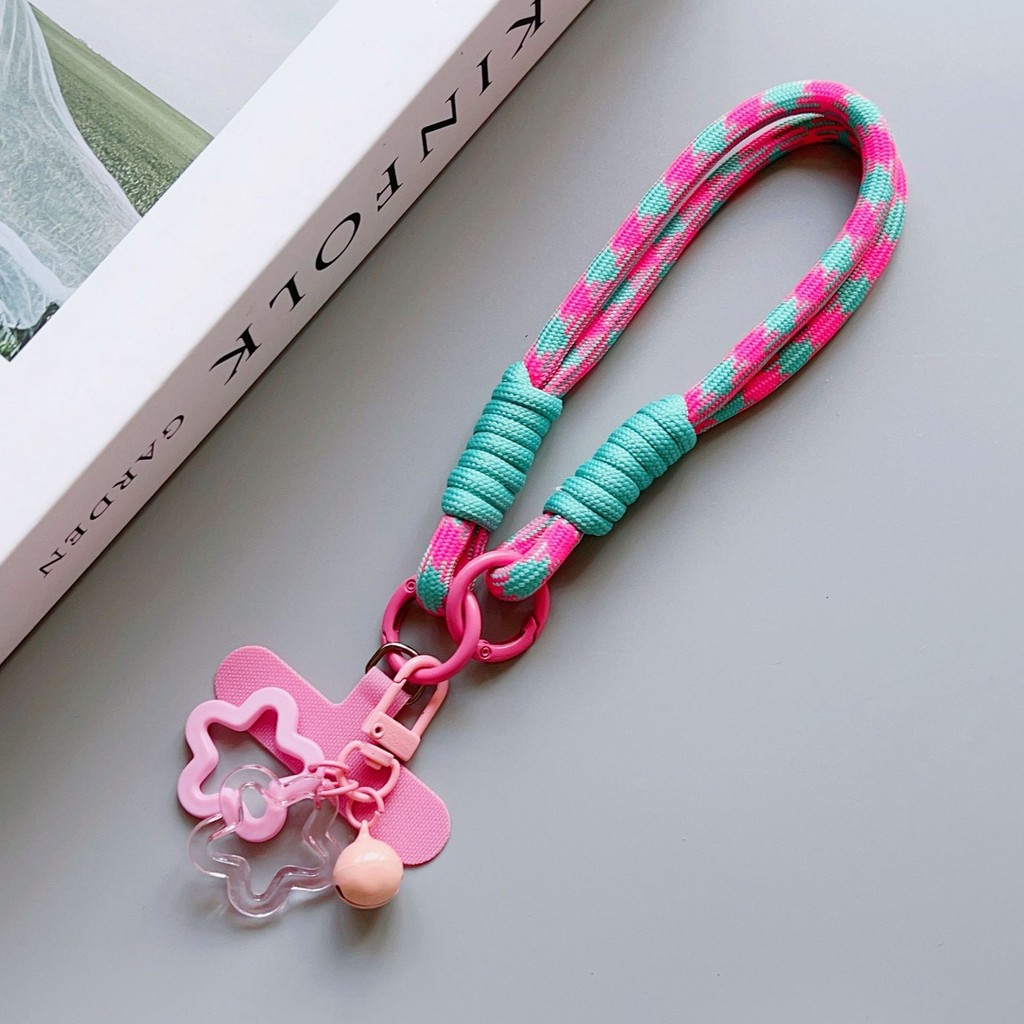 Dopamine Short Rope Mobile Phone Lanyard Wrist Rope Color Card Bell ...