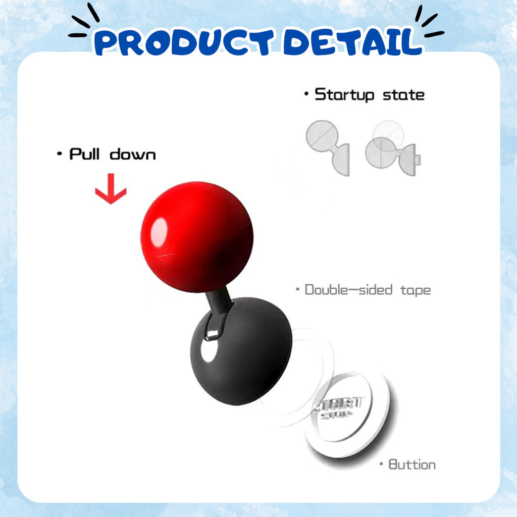 Car Ball Shape One-button Start Lever Car Start Button Cover Bentuk ...