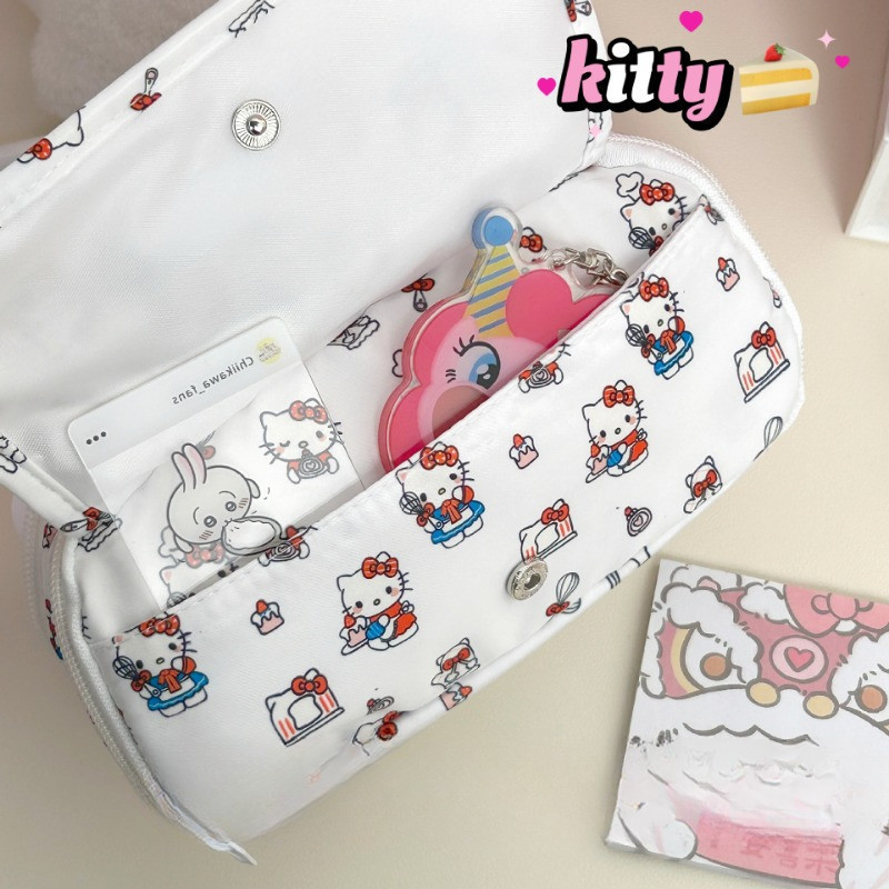 Creative Large Capacity Pencil Box Kawaii Sanrio Pencil Bag Organizer