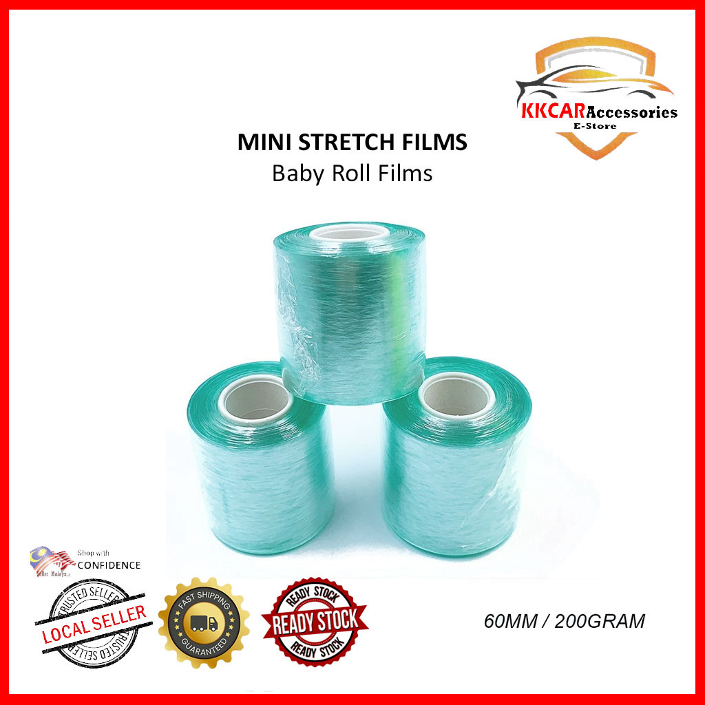 Baby Roll Mini Stretch Film 60mm Transparent 200g Shrink Wrap Packing ...