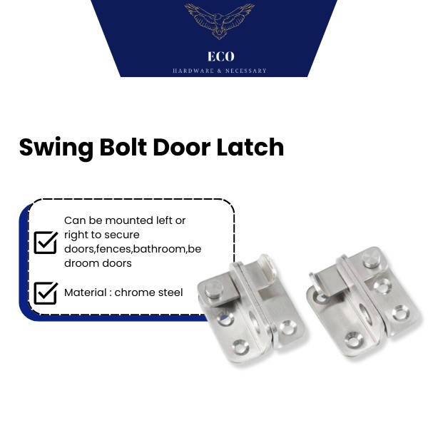 Home Safety Door Lock Latch Bolt Security Door Swing Bolt Window Latch ...