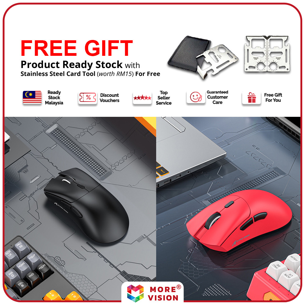 Attack Shark R1 2.4G Wireless Mouse 1000Hz 18000dpi Trimode Bluetooth