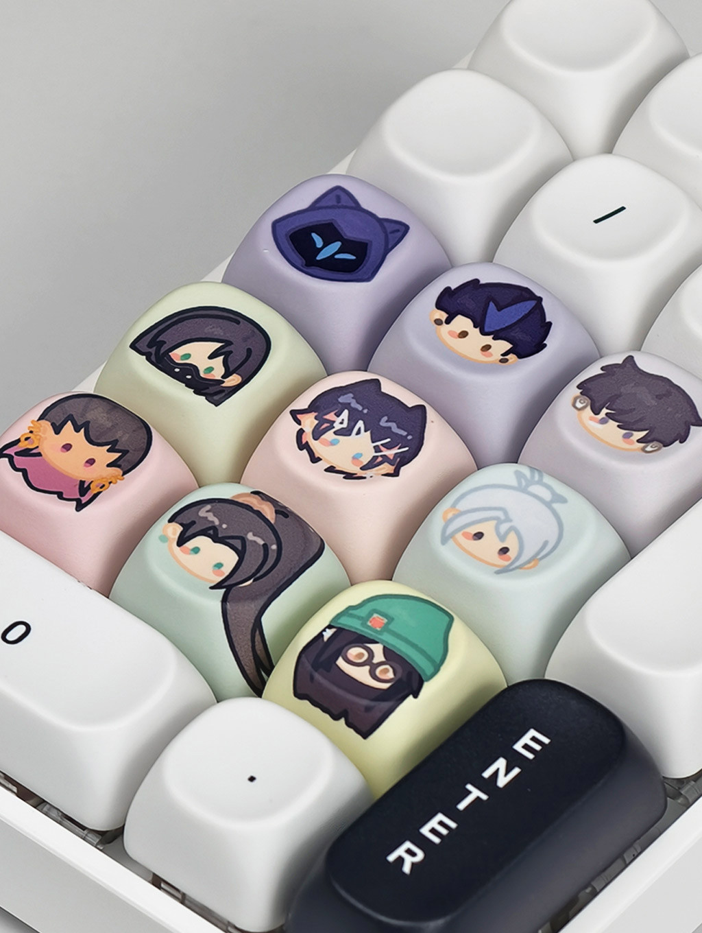 Valorant Keycaps MOA Profile 9 Keys PBT Dye Sublimation Round Gaming ...