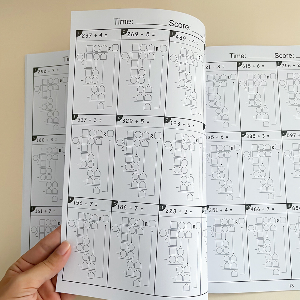 32 Pages Math Arithmetic Workbook 2 Digit Multiplication Mathematics ...
