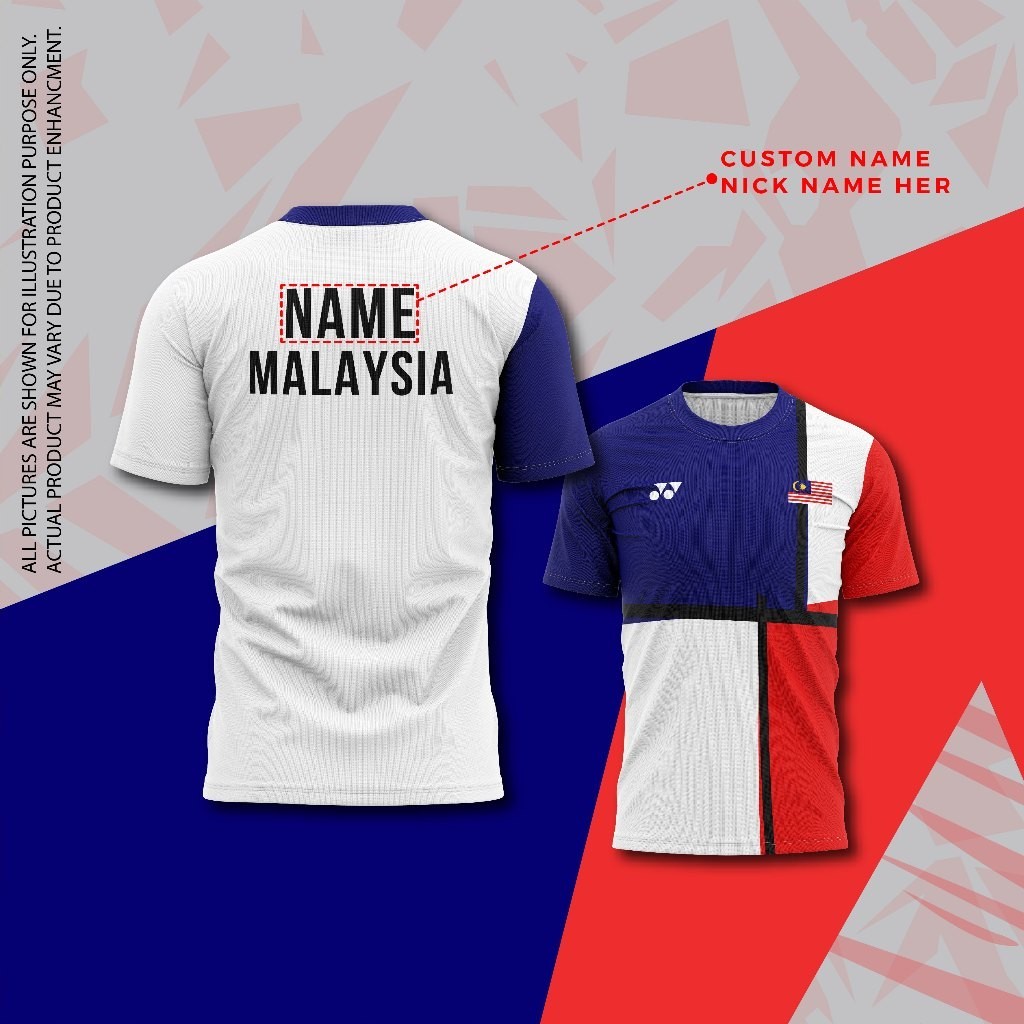 MALAYSIA OLYMPIC BADMINTON JERSEY, JERSI BADMINTON OLIMPIK MALAYSIA