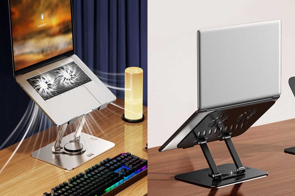 SN Laptop Holder Metal Laptop Holder 360-degree Rotating Laptop Stand ...