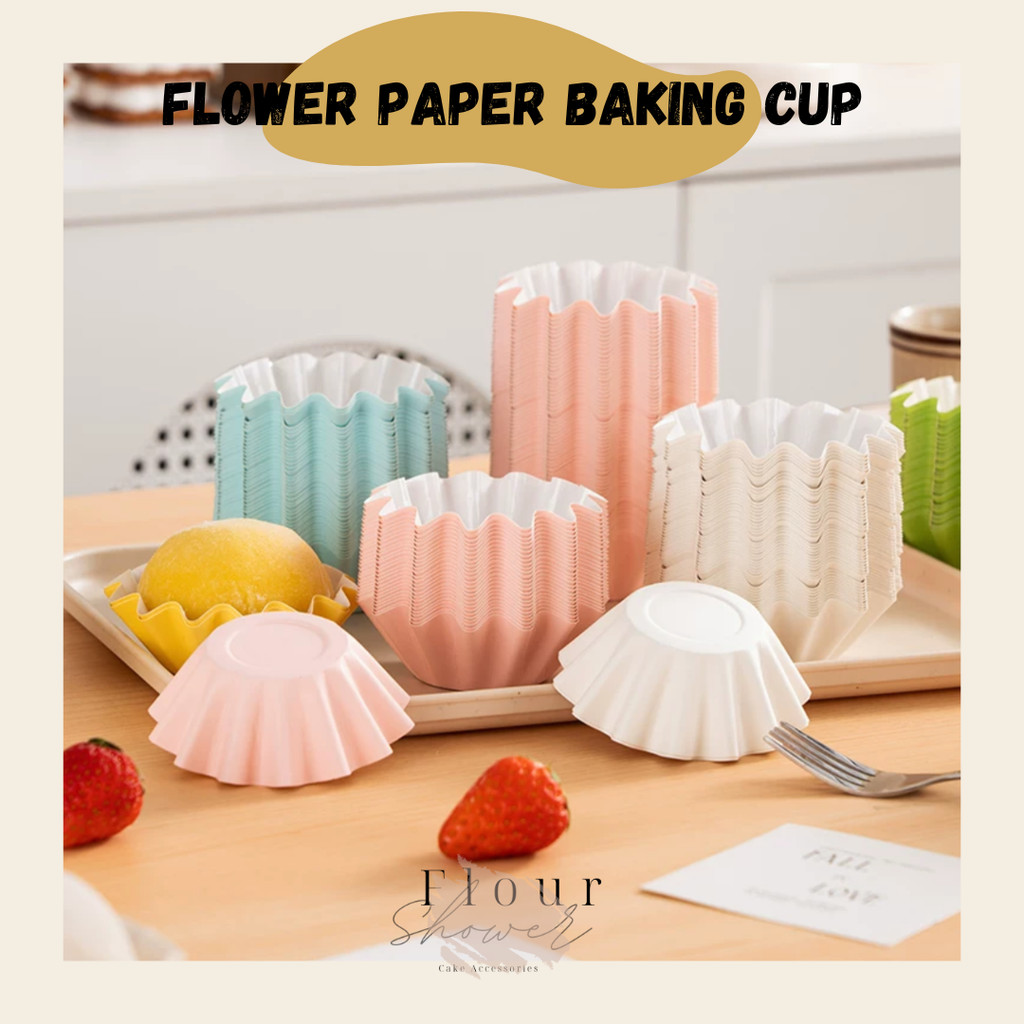 FS 50pcs/set Greaseproof Baking Paper Cup | Muffin Cupake Liners ...