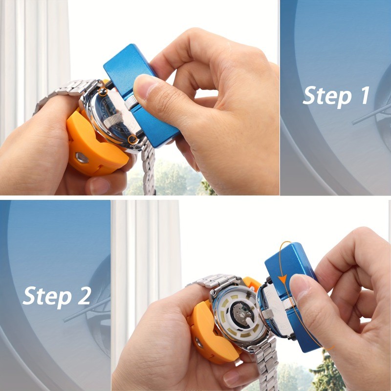 3pcs Watch Battery Replacement Tool Kit Watch Wrench Back Remover for ...