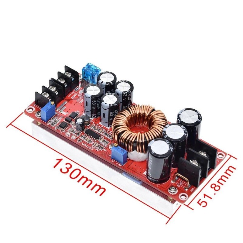 1200W 20A DC Converter Boost Step-up Power Supply Module IN 8-60V OUT ...