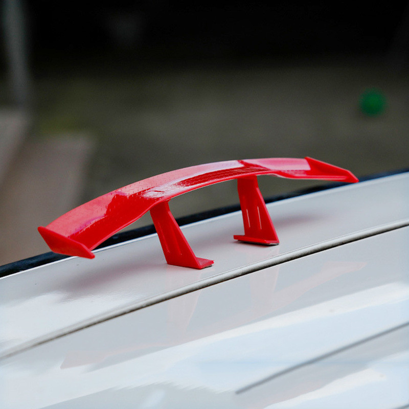 Car Mini Tail Wing Carbon Fiber Look Modified Tail Wings Simple Model ...