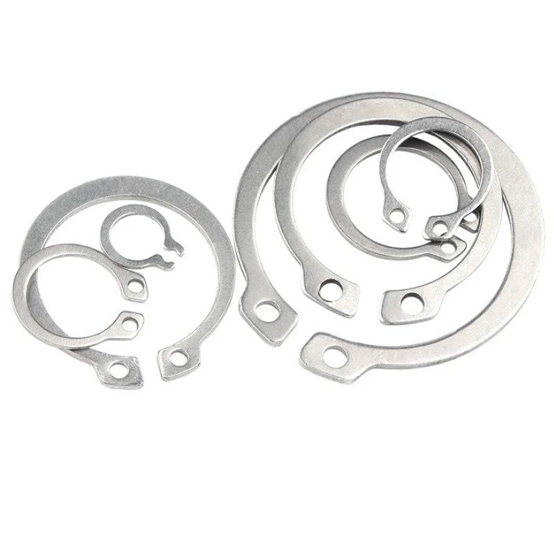 M3-M52 304 Stainless Steel External Retaining Circlips C-clip Washers C ...