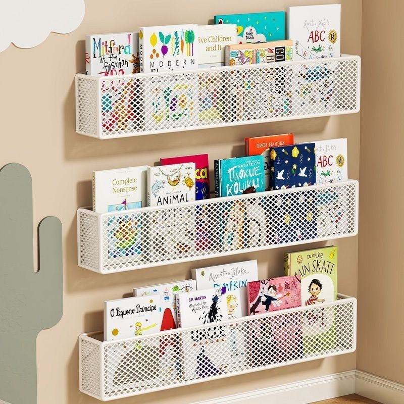 【Ready stock】Picture Book Storage Rack Children's Bookshelf Wall ...