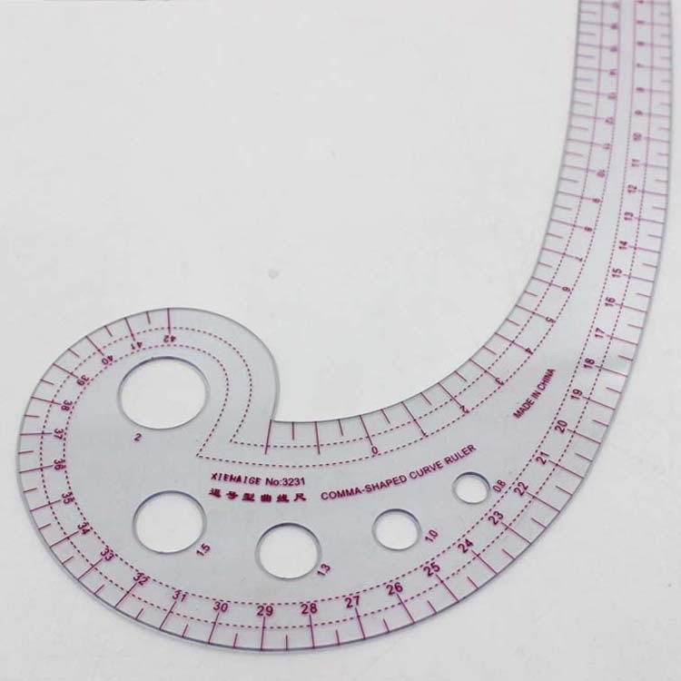 Multi-function French Curve Sewing Pattern Comma Ruler Measure for ...