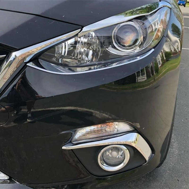 thumbnail image 2 of Left Driver Side Headlight Assembly For Mazda 3 2014-2016 – Sedan Or Hatchback (Black Housing) 2 of 5