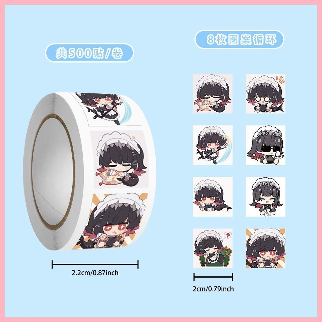 [GUYN] Sticker Roll Sticker Zenless Zone Zero Ellen Joe Zero Q Version ...