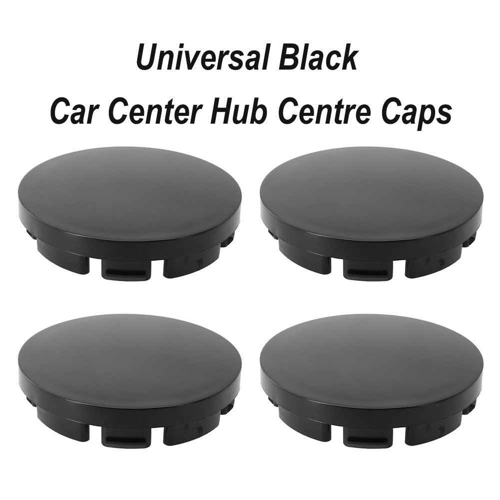 [WELV] 4x 56mm Universal Black Car Rims Alloy Wheel Center Hub Centre