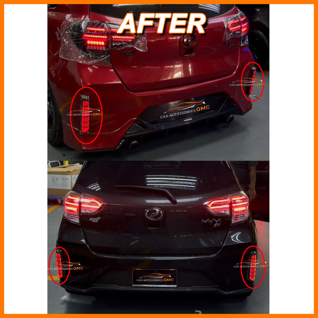 Perodua Myvi Gen3 G3 2022 - 2025 Facelift Dynamic LED Rear Bumper ...