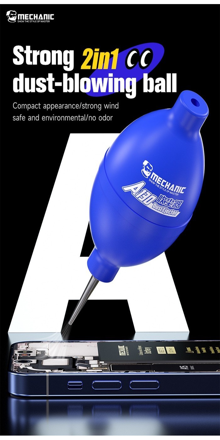 MECHANIC A130 2in1 Phone Repair Dust Cleaner Air Blower Ball Dust ...