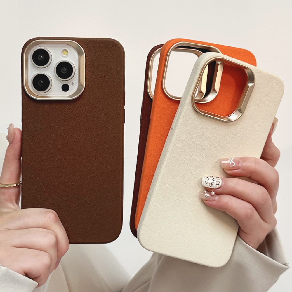 INS Solid Color Silicone Leather Phone Case for iPhone 16 11 15 14 13