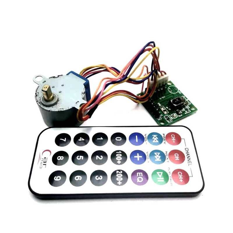 Stepper Motor Infrared Remote Control 4 Phase 5 Wire Motor Set Control ...
