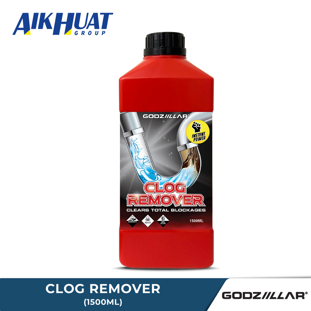 Godziillar Clog Remover (Liquid) Drain Cleaner Sink Pipe Toilet Kitchen ...
