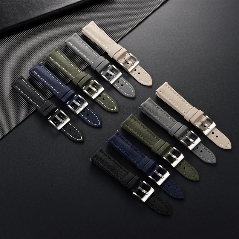 High Quality Sailcloth Nylon Canvas Watch Strap 18mm 19mm 20mm 21mm ...