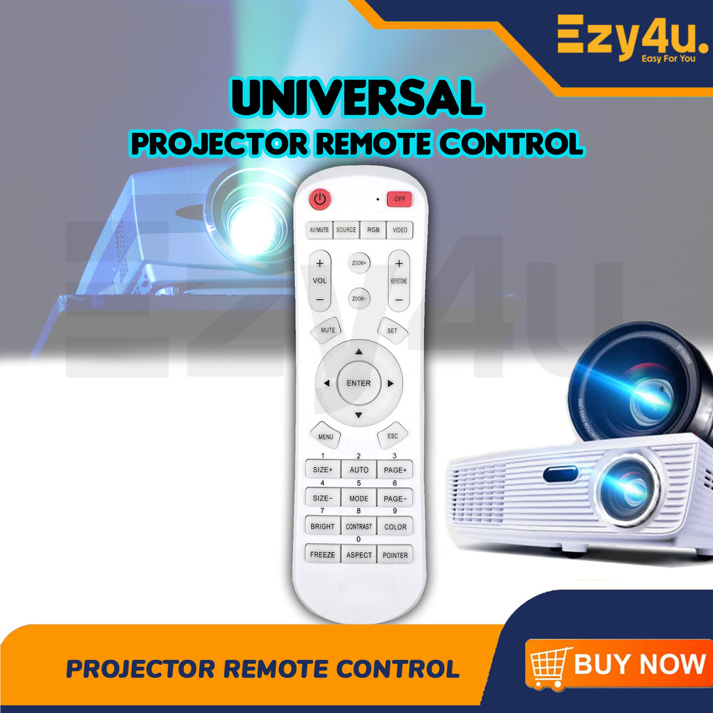 Universal Projector Remote Control For All Brands RM-PR01 | Shopee Malaysia