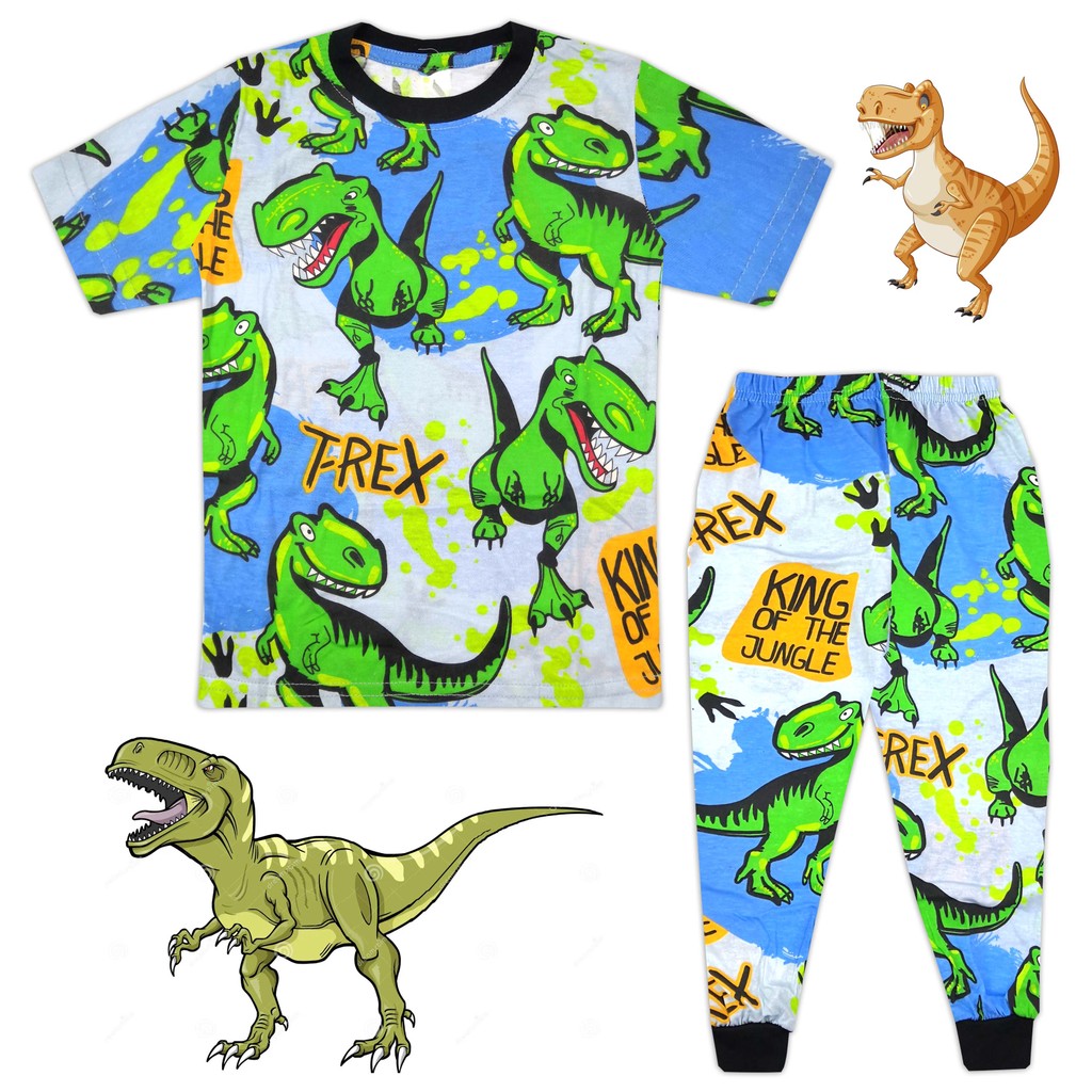 (3M-12Y) FM T-Rex King Of The Jungle Cotton Kids Pajamas - Pyjamas ...