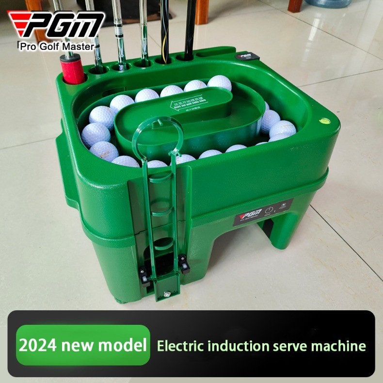 PGM Golf Ball Dispenser Auto Tee Up Machine W/Cue Holder Green ...