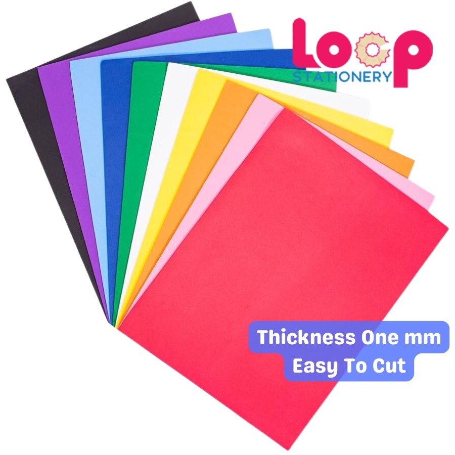 A4 Eva Foam Sheet Board 10Sheets Per Pack/ Card Busa | Shopee Malaysia