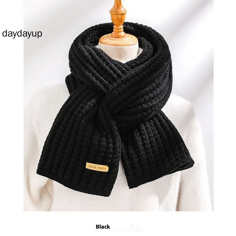 Women Winter Thick Warm Scarf Korean Knitted Wool Student Neck Scarf ...