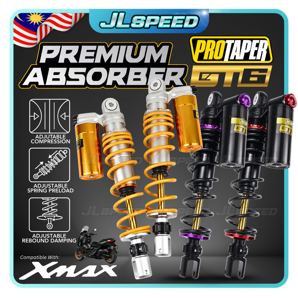 PROTAPER GT6 Premium Suspension Absorber Rear YAMAHA XMAX 250 / XMAX ...