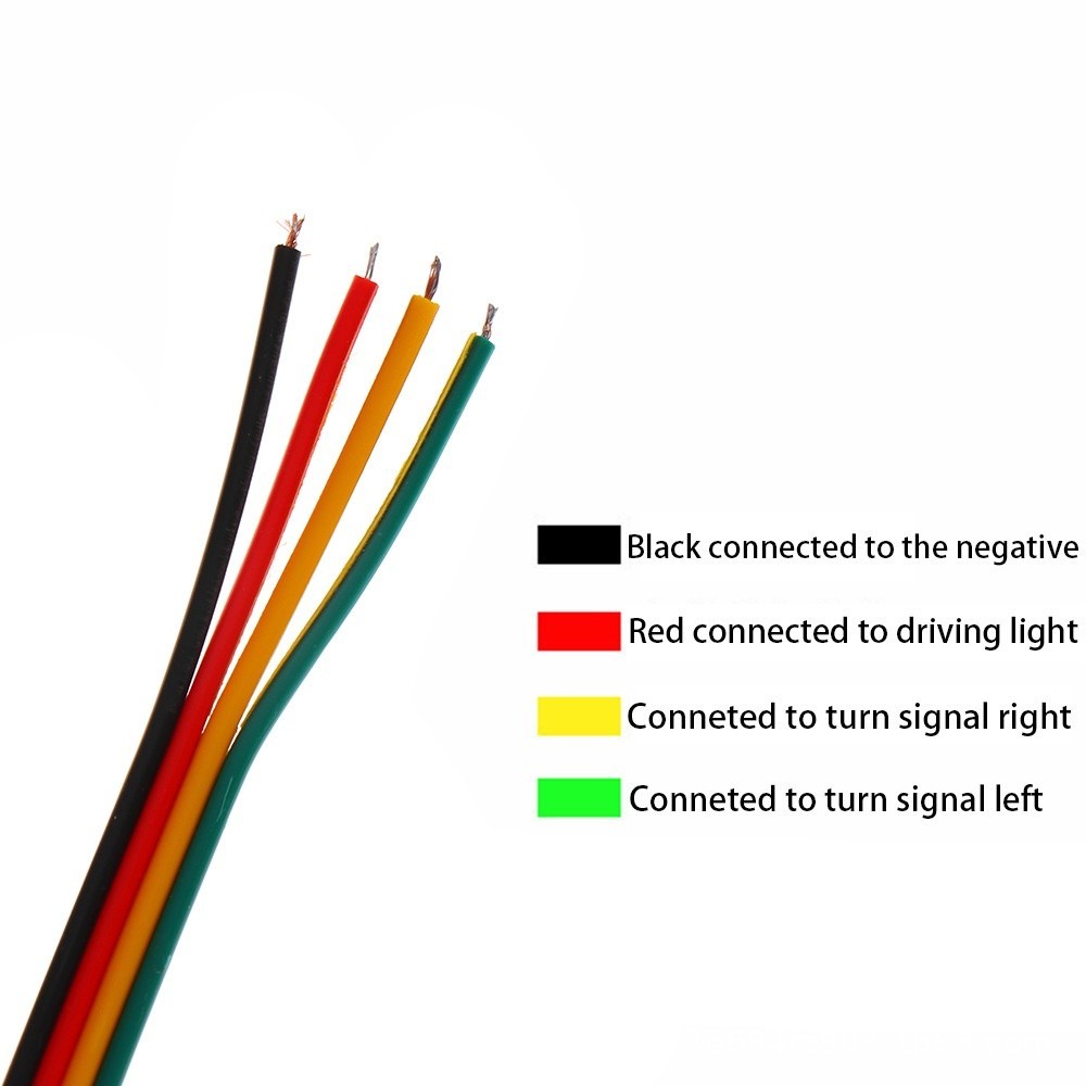 2pcs DRL waterproof flexible RGB multi color streamer daytime running ...