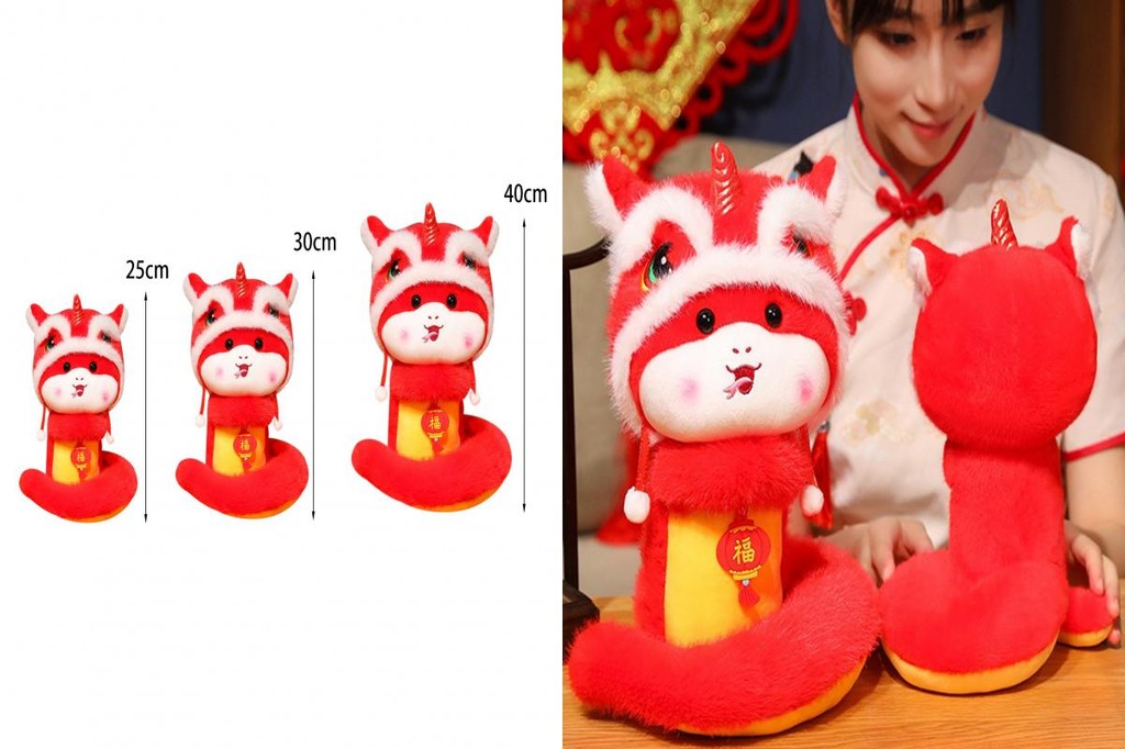 Socandy Colorful New Year Mascot Chinese Zodiac Snake Decoration 2025 ...