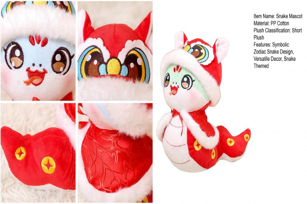 EDI Snake Symbol Plush Toy Snake Zodiac Sign Soft Toy 2025 Chinese ...