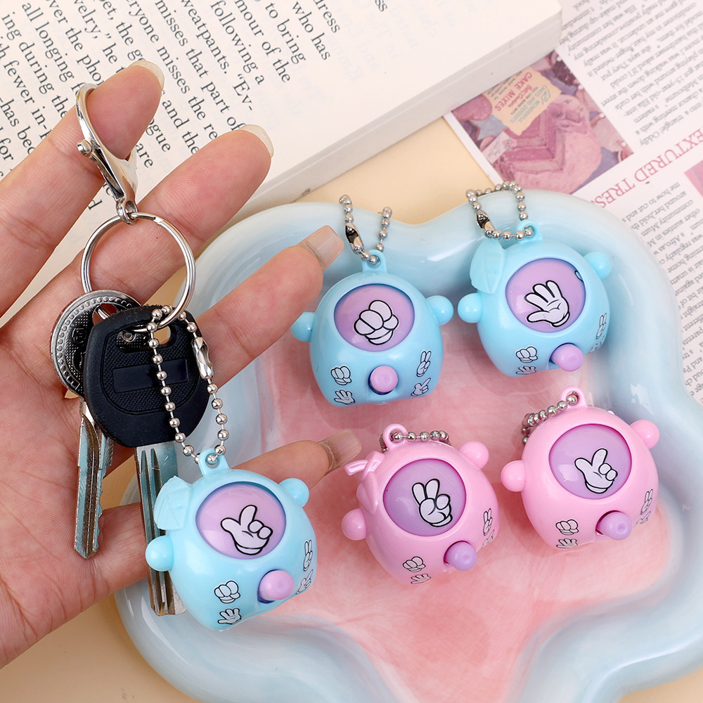 Mini Pop Keychains Toddler Sensory Fidget Toys Rock-paper-scissors Game ...