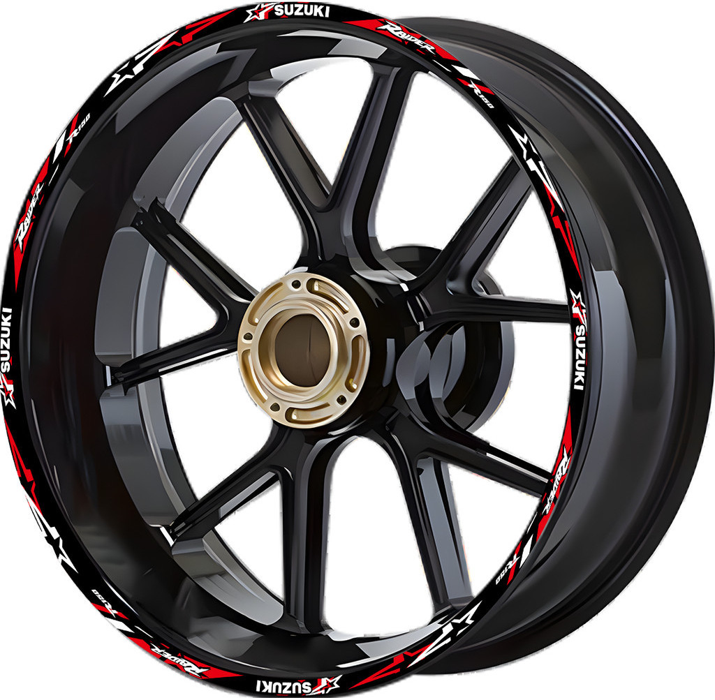 For SUZUKI Raider R150 17” Motorcycle Wheel Hub Stickers Reflective ...