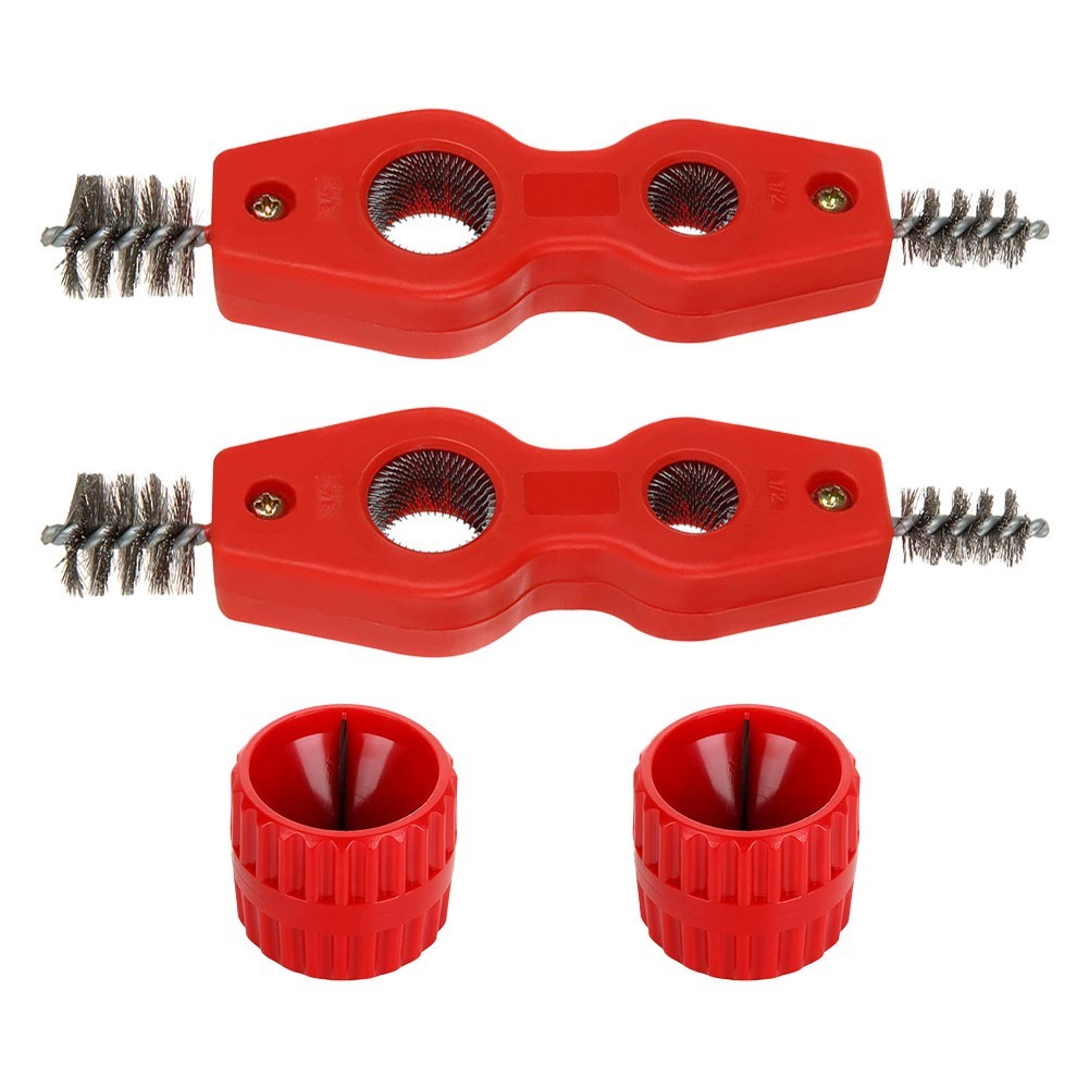 [Super] 4 Pcs Copper Pipe Cleaner and Reamer Set for PVC PPR, Copper ...