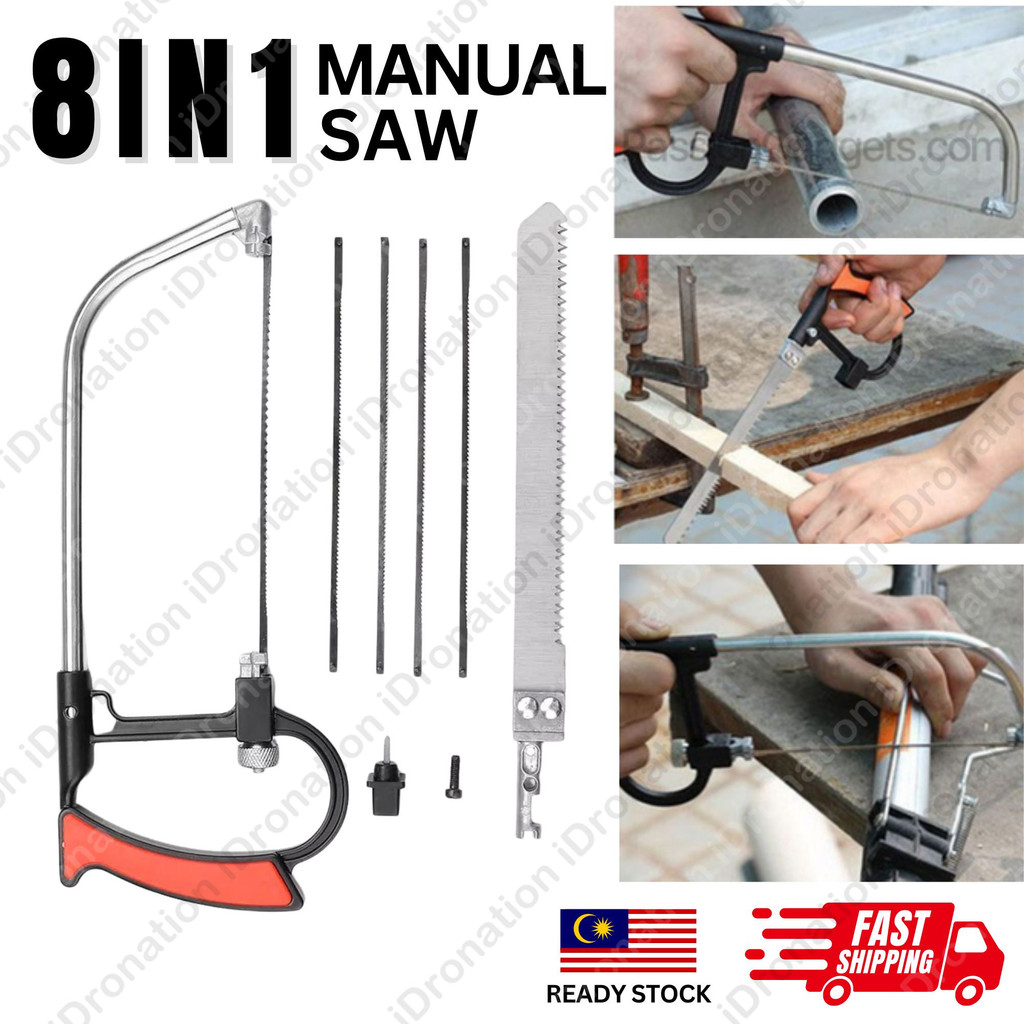 8in1 Multifunction Mini Hand Hack Saw Hacksaw Magic Hand Saw Steel ...