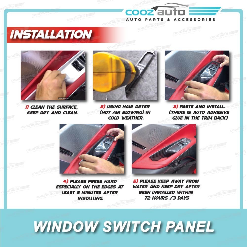 Perodua Myvi Alza Axia Bezza Kelisa Aruz Car Window Switch Panel Frame