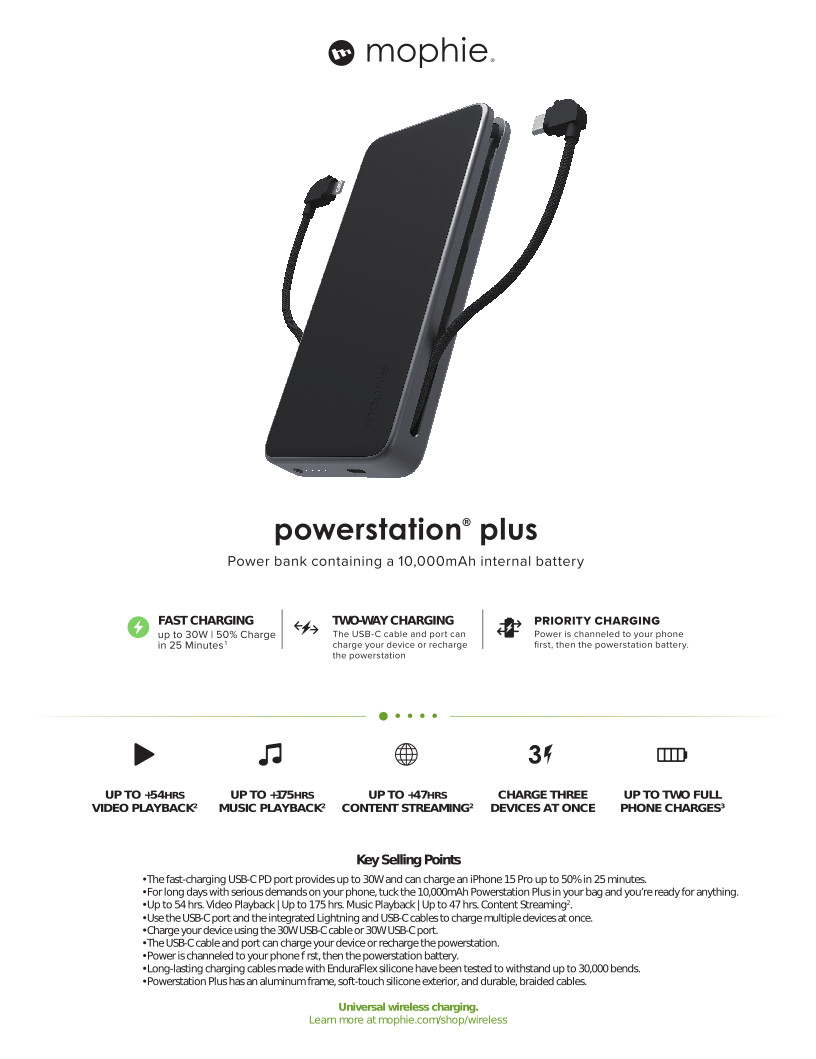 Mophie Powerstation PD Universal 10.050 mAh - USB-C