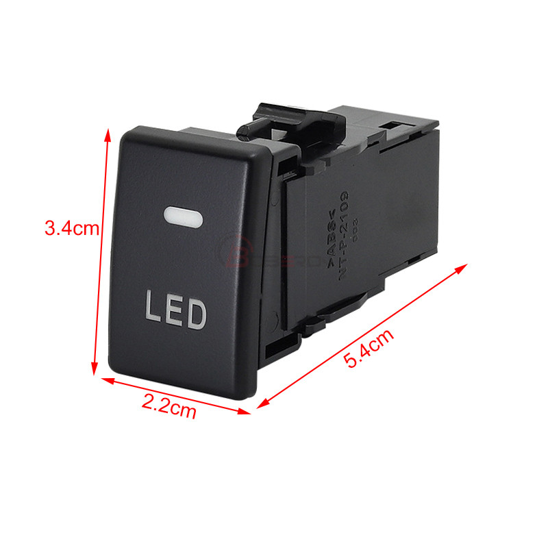 Car Switch Button Power on off LED DRL Button Front Medium Rear