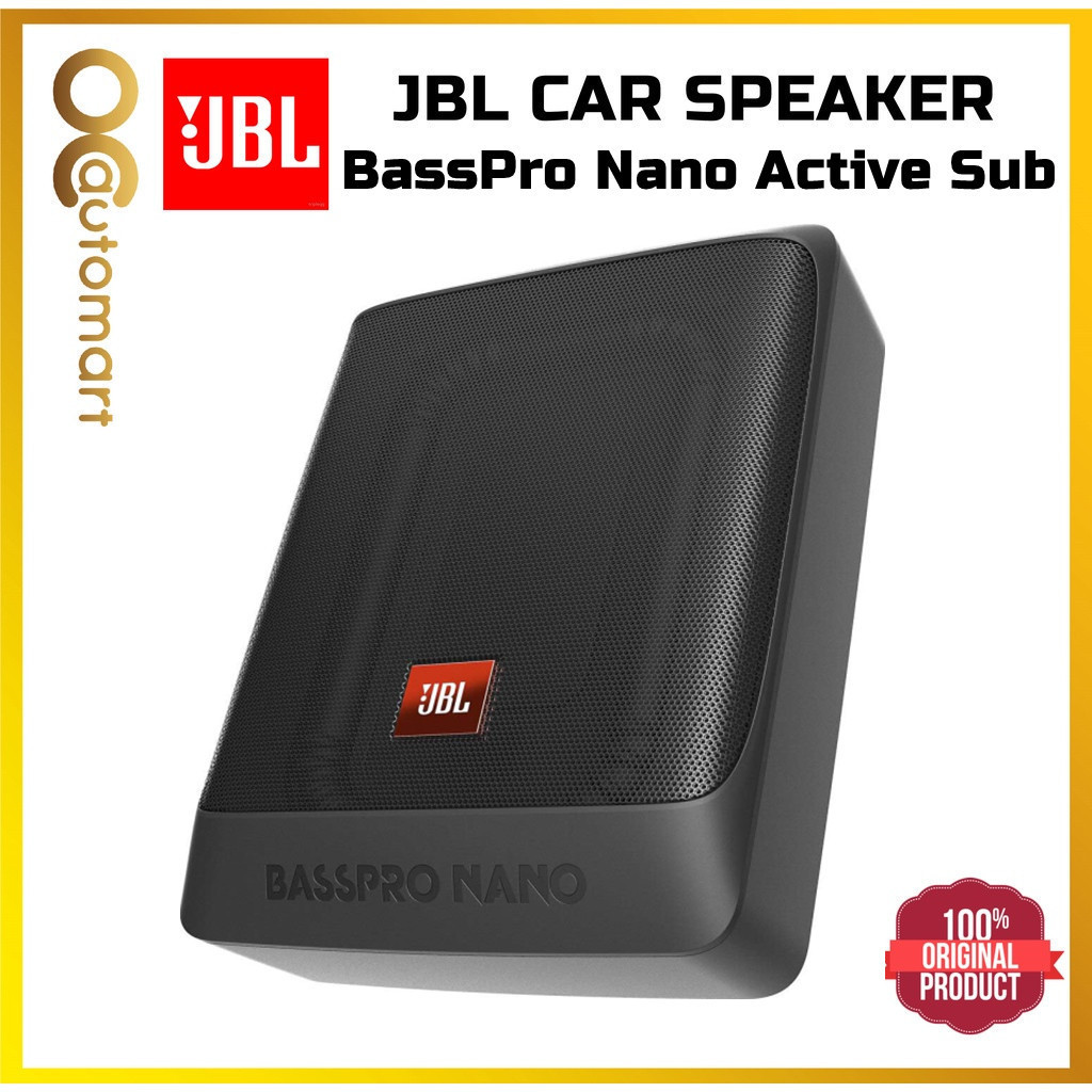JBL BassPro Nano 6x8 Ultra-Compact Under Seat Powered Subwoofer ...