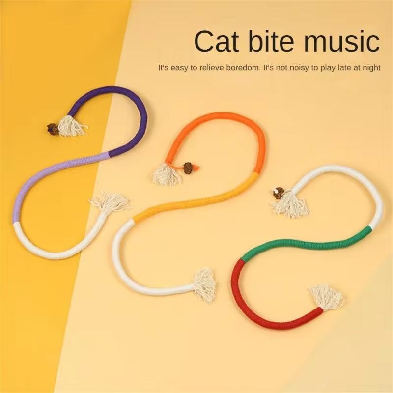 mainan kucing Catnip Toy Cat Bite Rope Toy Cat Teeth Grinding Rope Cat ...