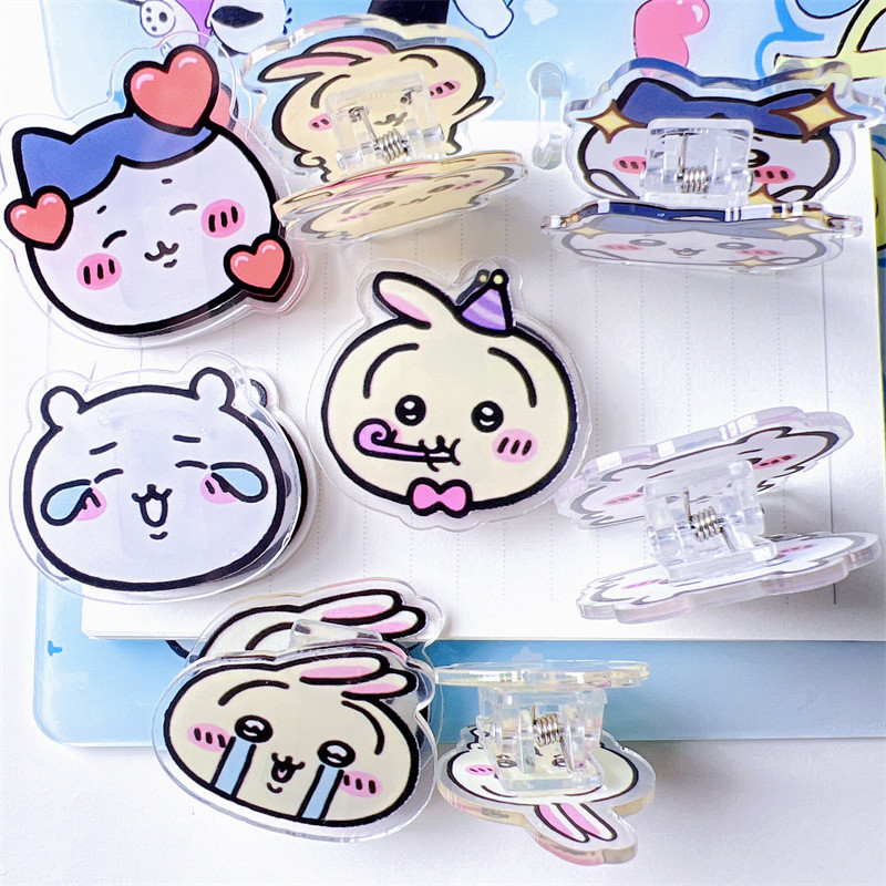 Cartoon Cute Jiyi Kawa Double-sided PP Clip High-value ins Style Note ...