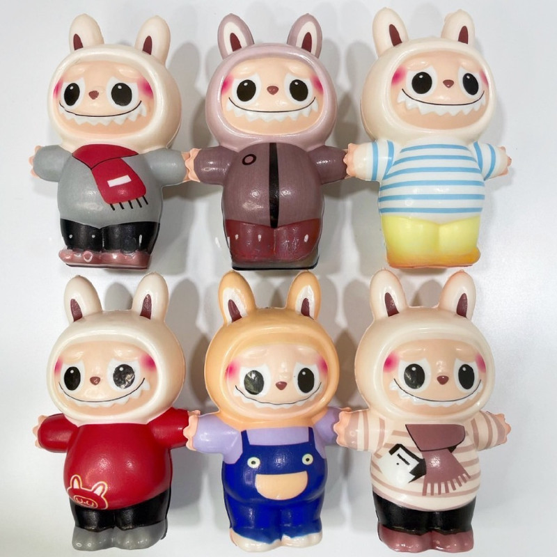 12cm Labubu Cartoon Cute Squeezing Toy Stress Relieving Toy Children's ...