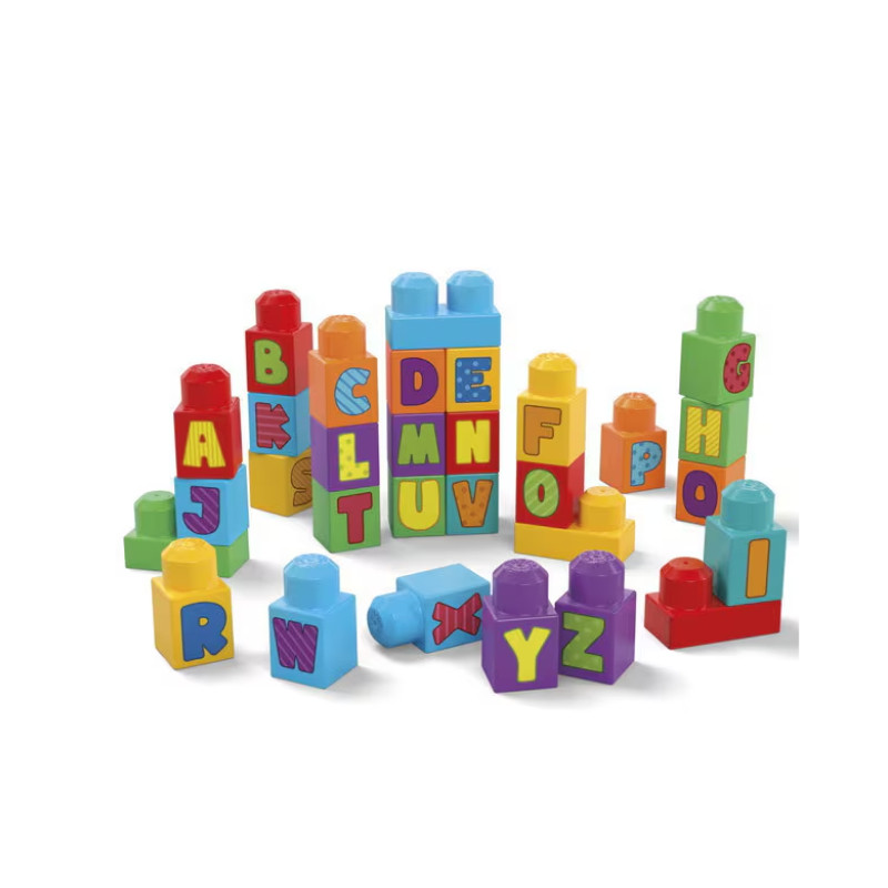 Mega Bloks ABC Education Alphabet Toddler Blocks Building Toys 30 ...