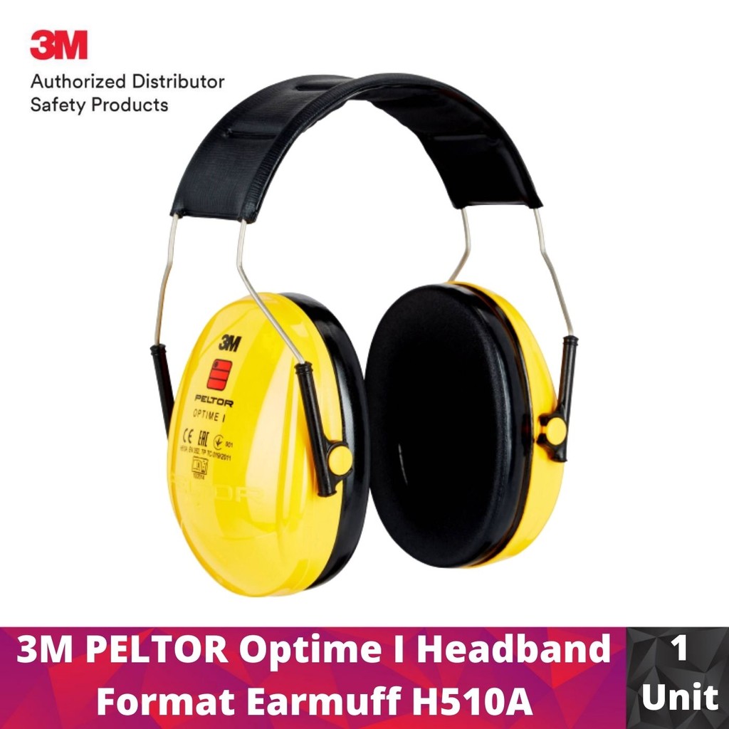 3M PELTOR Optime I Headband Format Earmuff H510A (Adult Safety Earmuff ...